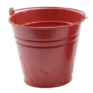 Colourful vintage metal bucket galvanised 11cm