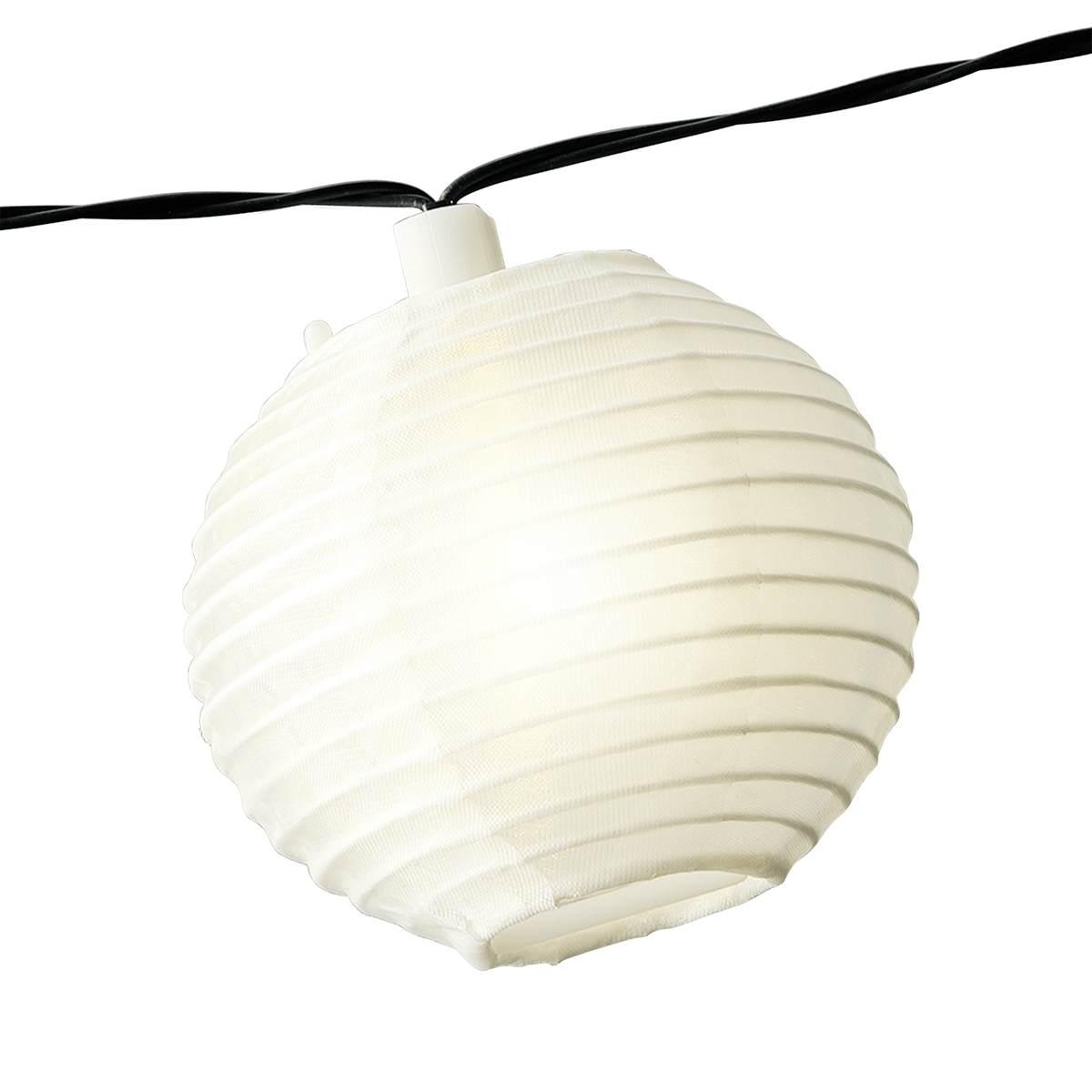 White solar LED lampion light chain 450 cm - 2
