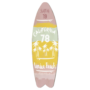 Tabla de surf de madera deco multicolor 130 cm