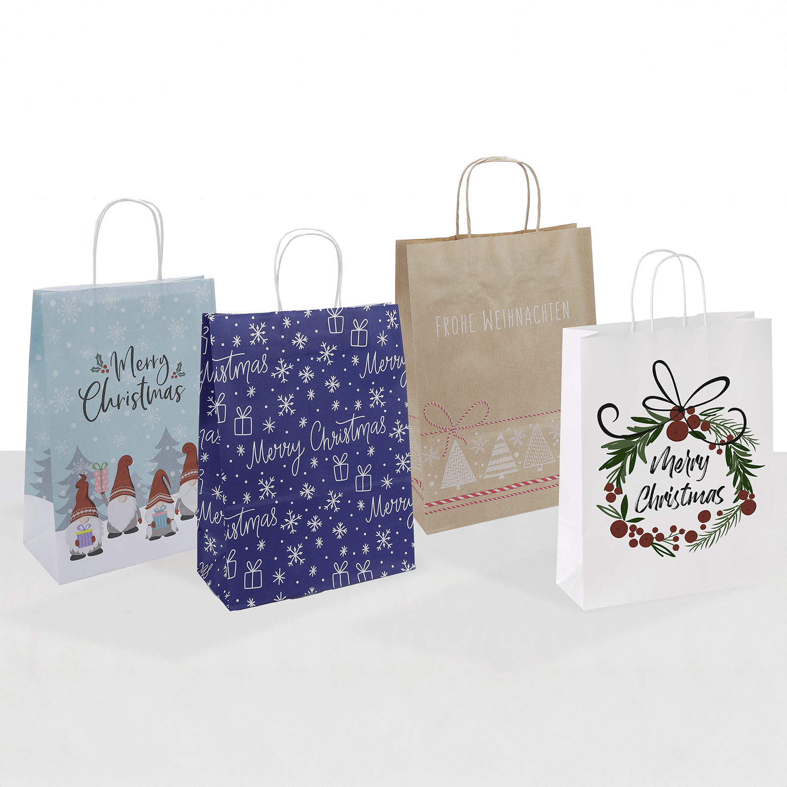 Bolsa de papel bayas de Navidad 35 x 26 x 12 cm - 1 Bolsa de papel bayas de Navidad 35 x 26 x 12 cm - 1