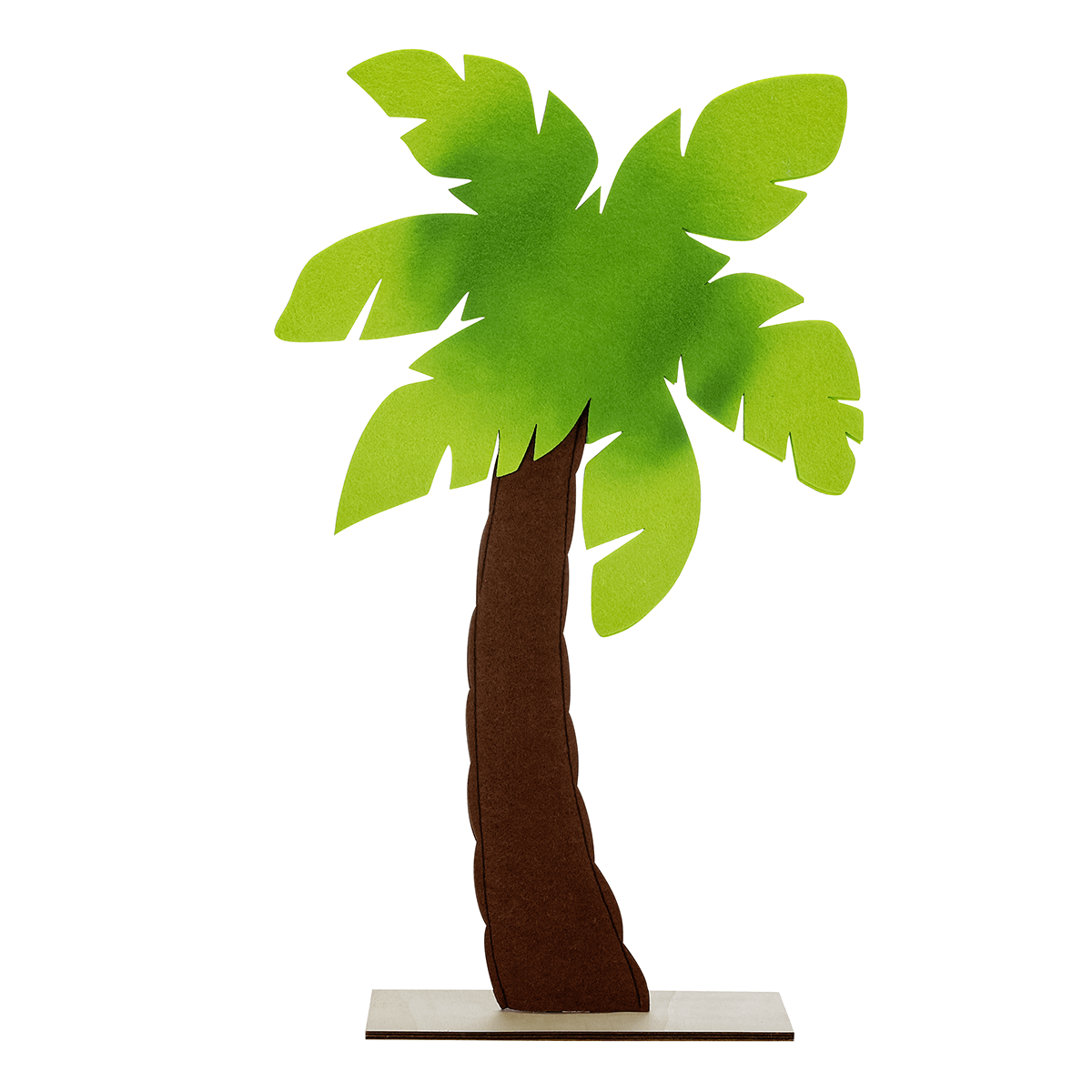 Felt decorative palm tree on wooden base - 1 Felt decorative palm tree on wooden base - 1