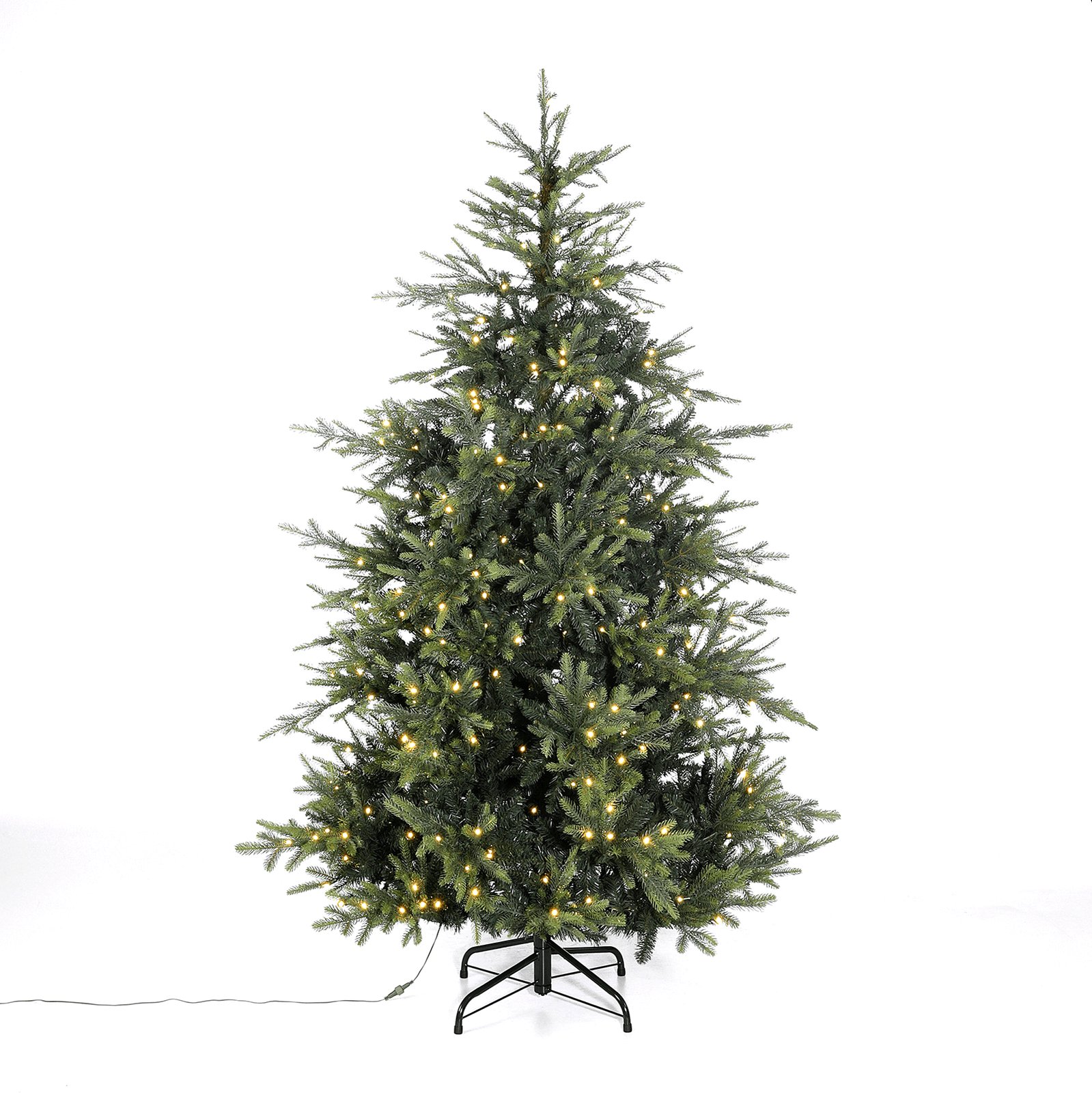 Künstliche Rottanne mit LED 210 cm  - 0