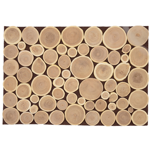 Paneles de disco de madera en dos tamaños