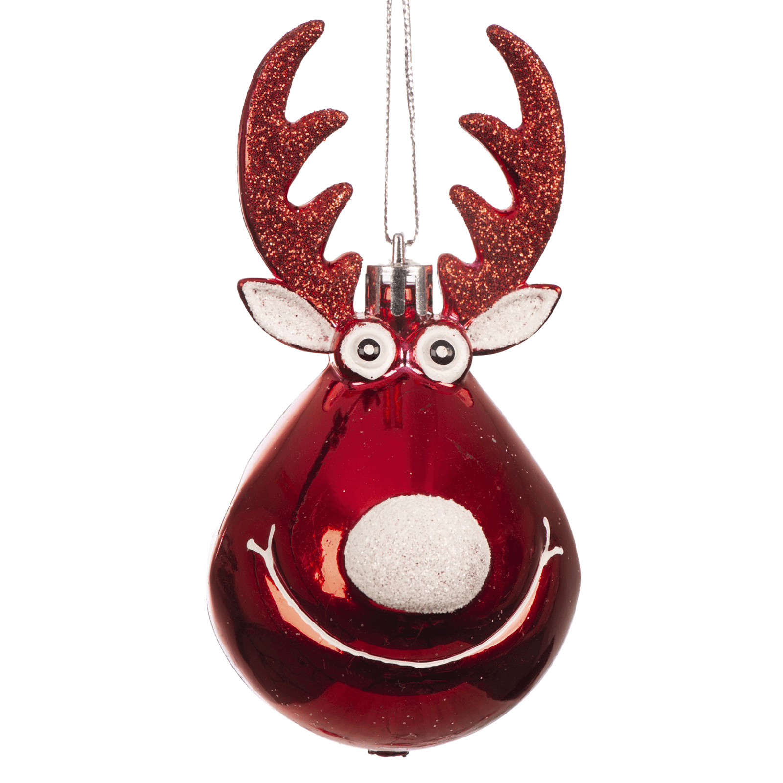 Árbol de Navidad artificial DIY con adornos rojos, 60 cm - 4