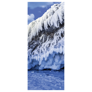 Banderola de tela ignífuga "Cascada de hielo" 75 x 180 cm