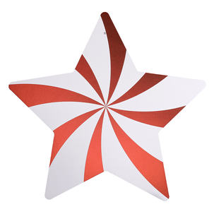 Étoile Swirl rouge / blanc