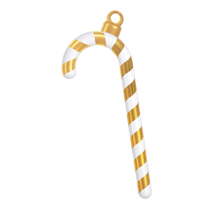 Candy cane gold / white