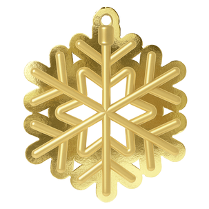Display hanger snowflake gold