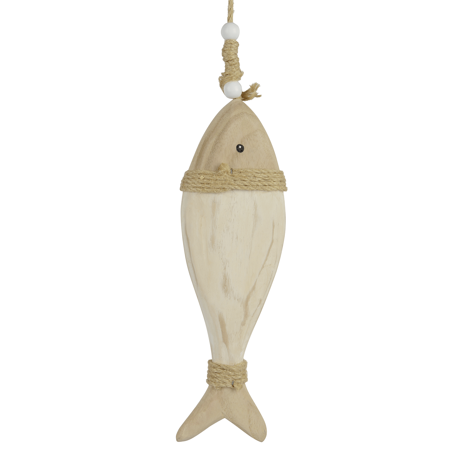 Decorative wooden fish with cord 40 cm - 0 Decorative wooden fish with cord 40 cm - 0