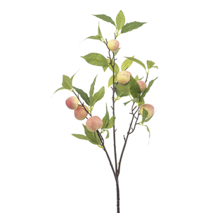 Künstlicher Pfirsichzweig mit Früchten 85 cm