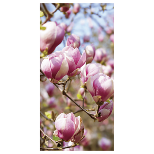 Flame retardant fabric banner Magnolia 100 x 200 cm