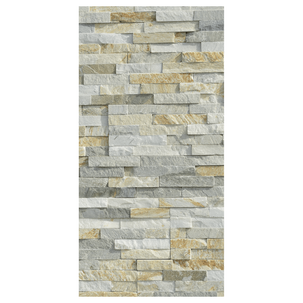 Banderola de tejido ignífugo muro de piedra 100 x 200 cm