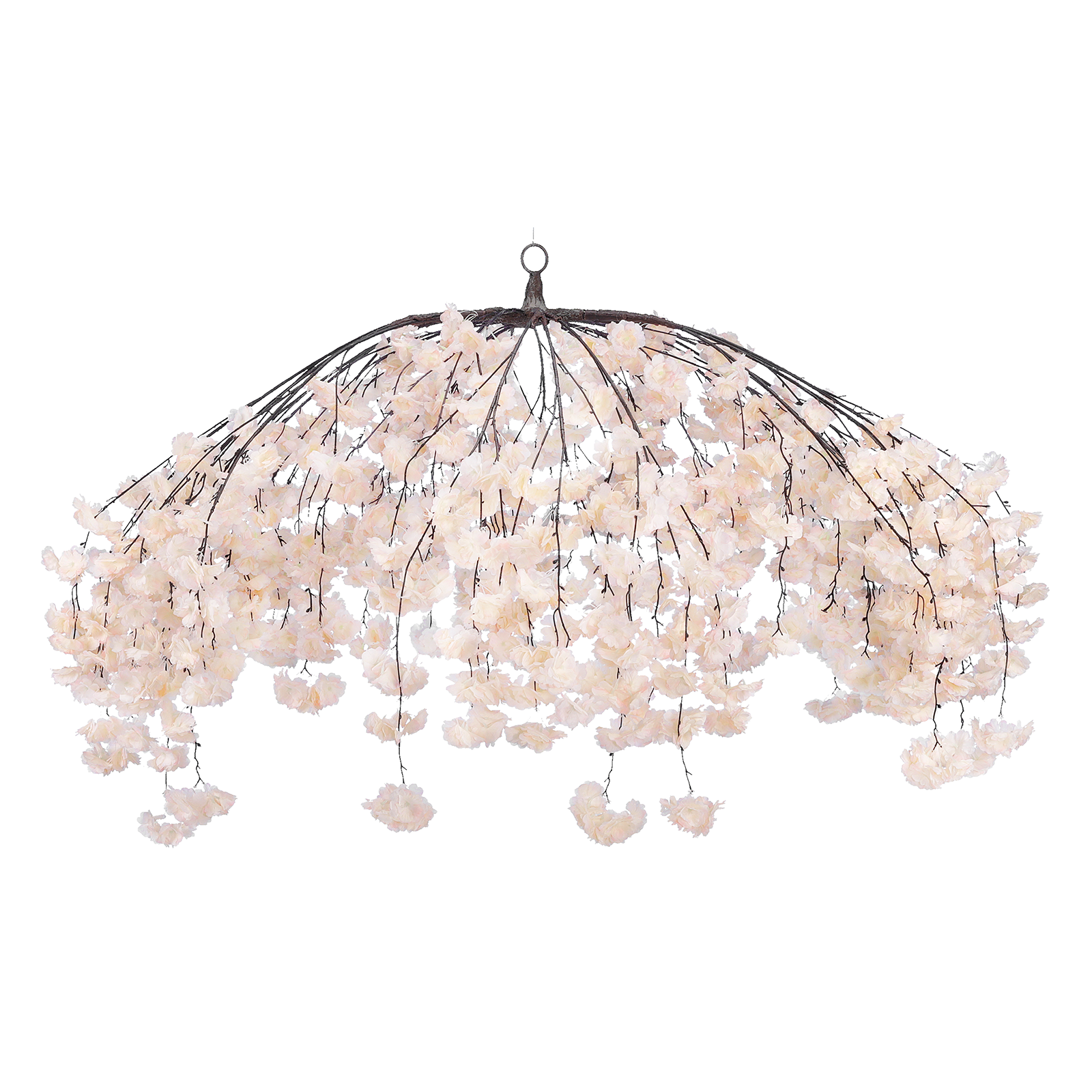 Künstlicher Kirschblütenhänger 170 cm Ø in peach - 0 Künstlicher Kirschblütenhänger 170 cm Ø in peach - 0