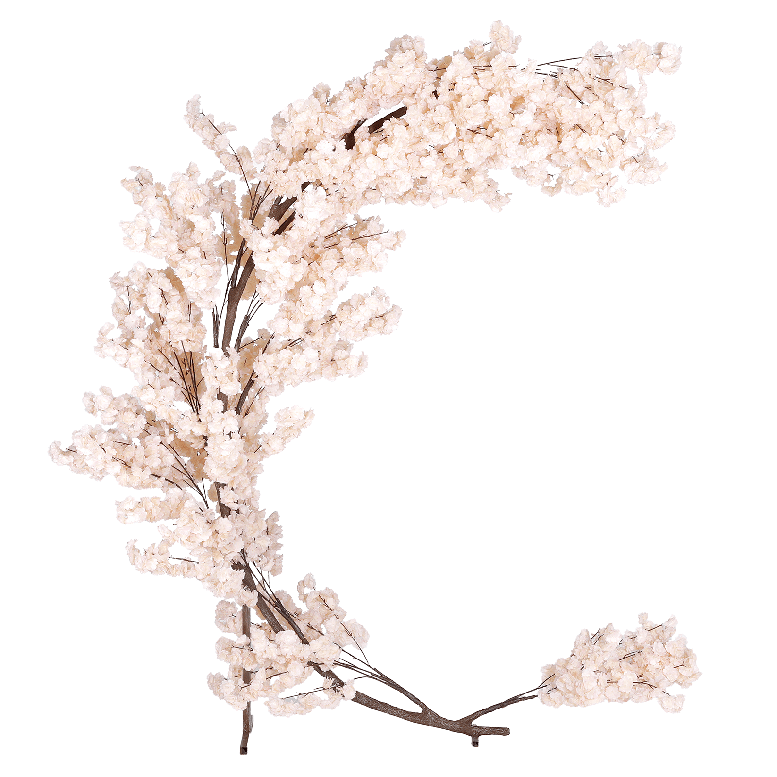 Künstlicher Kirschblüten Halbbogen in peach - 0 Künstlicher Kirschblüten Halbbogen in peach - 0