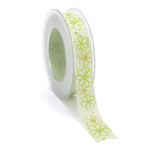 Geschenkband "Flower Power", 25 mm, 15 m