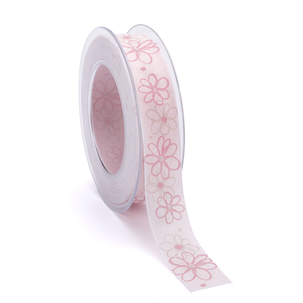 Geschenkband "Flower Power", 25 mm, 15 m