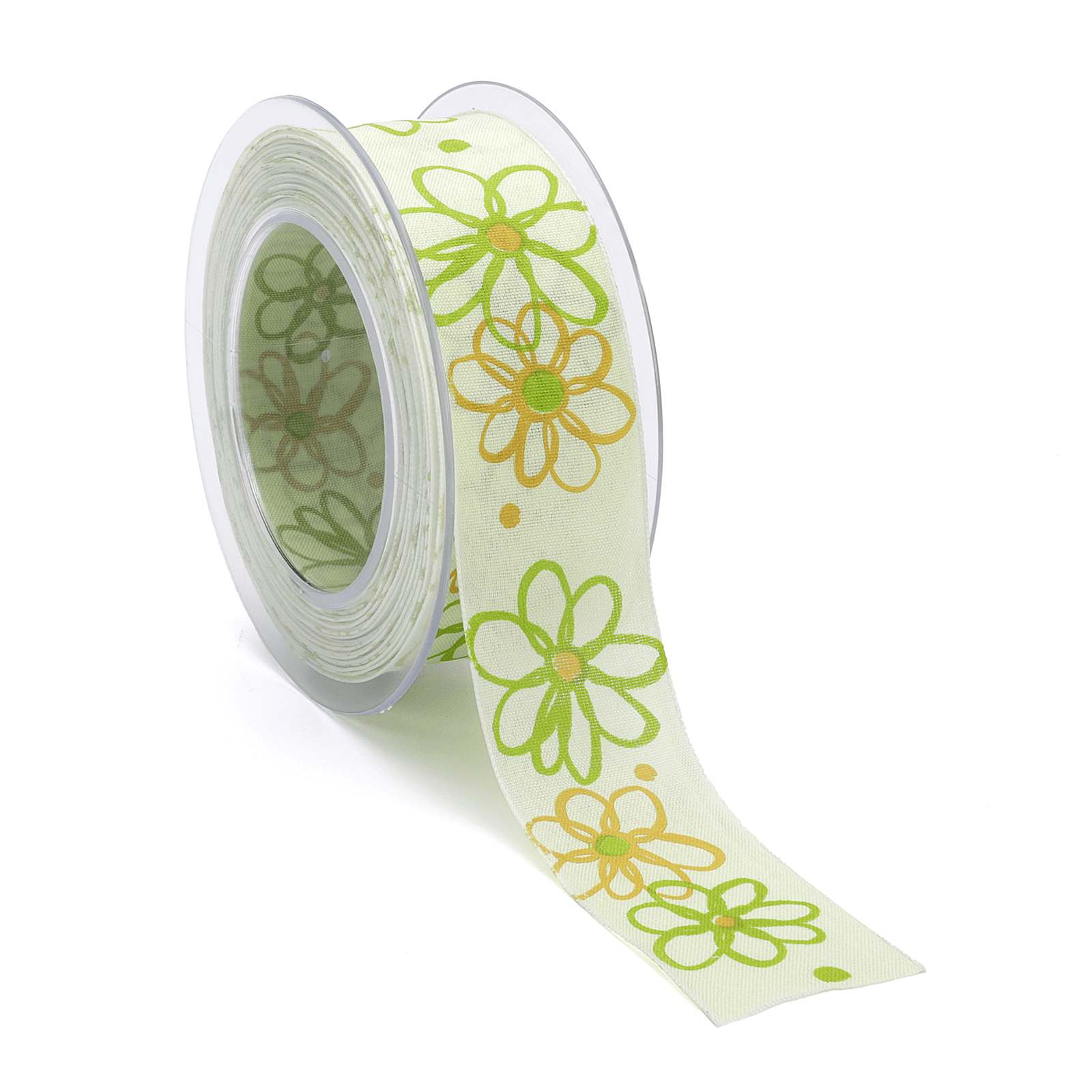 Gift ribbon "Flower Power", 40 mm, 15 m - 0 Gift ribbon "Flower Power", 40 mm, 15 m - 0