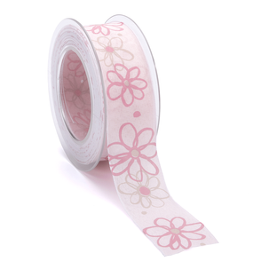 Ruban cadeau "Flower Power", 40 mm, 15 m
