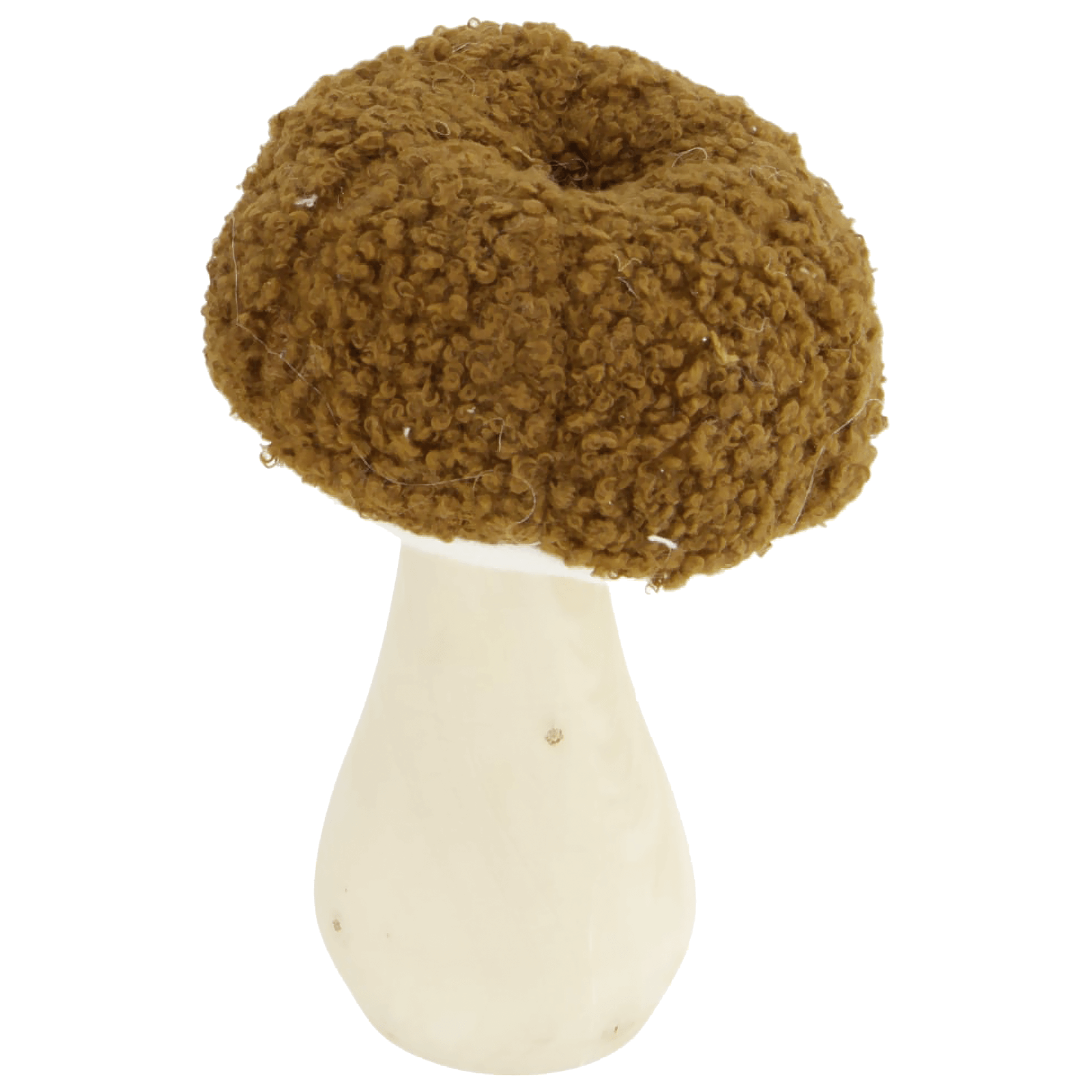 Deko Holzpilz mit Stoffhut 15 cm - 0 Deko Holzpilz mit Stoffhut 15 cm - 0