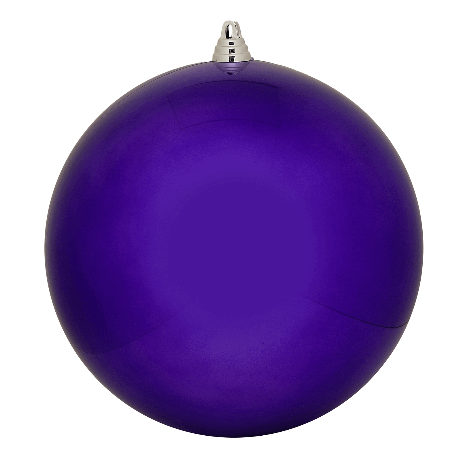 Brillantes bolas de Navidad de plástico morado - 3
