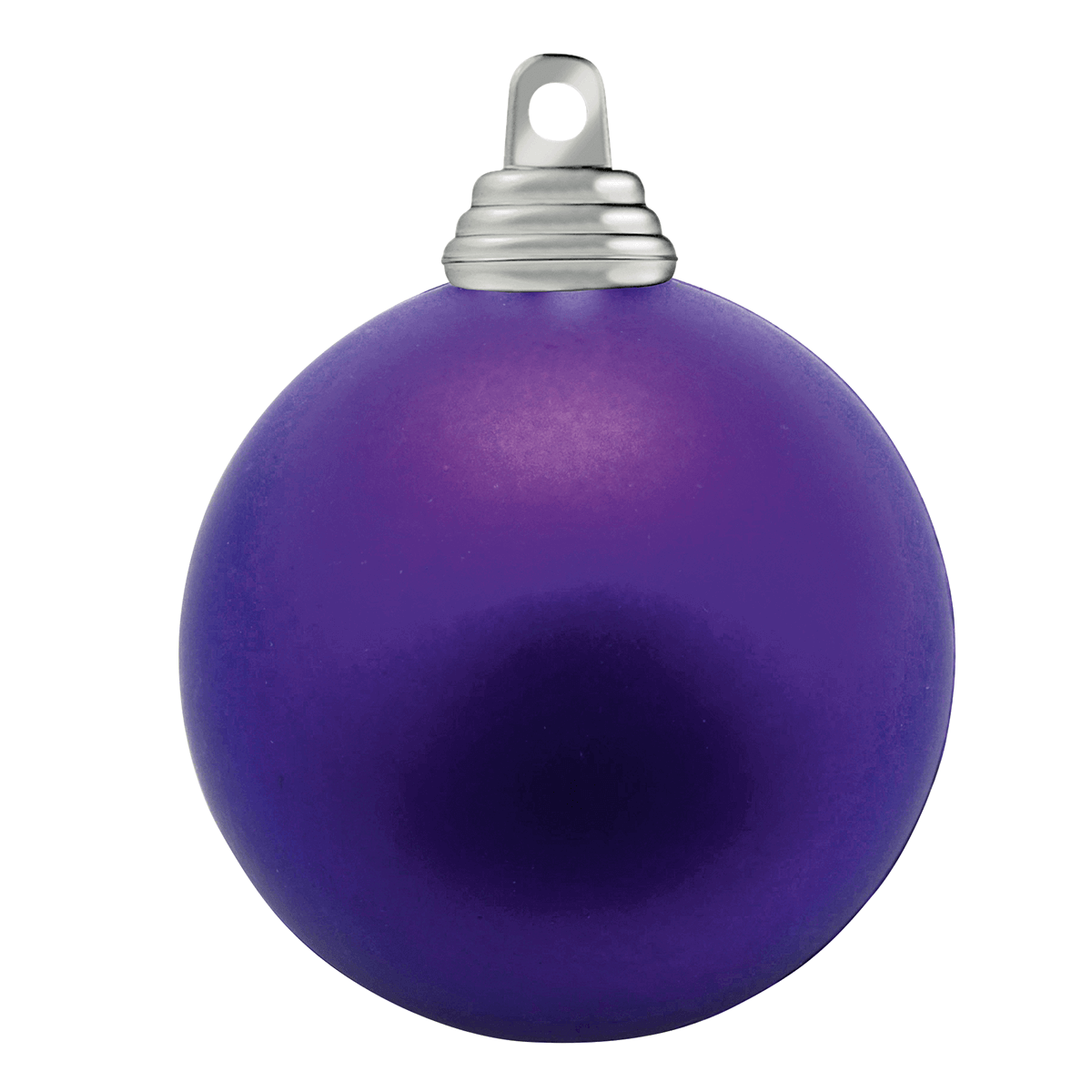 Adornos de Navidad de plástico púrpura mate - 0