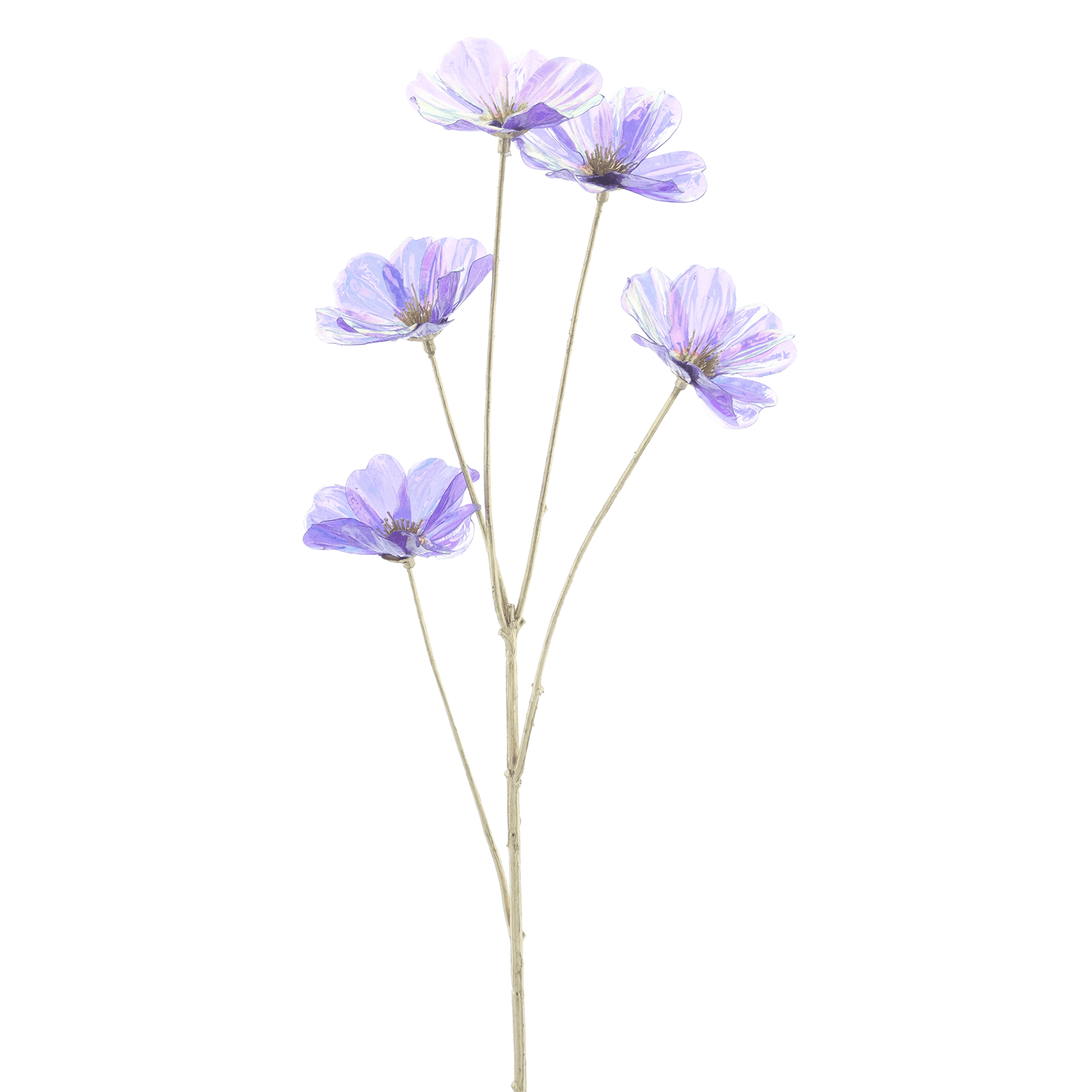 Artificial cosmos branch purple iridescent 62 cm - 0 Artificial cosmos branch purple iridescent 62 cm - 0