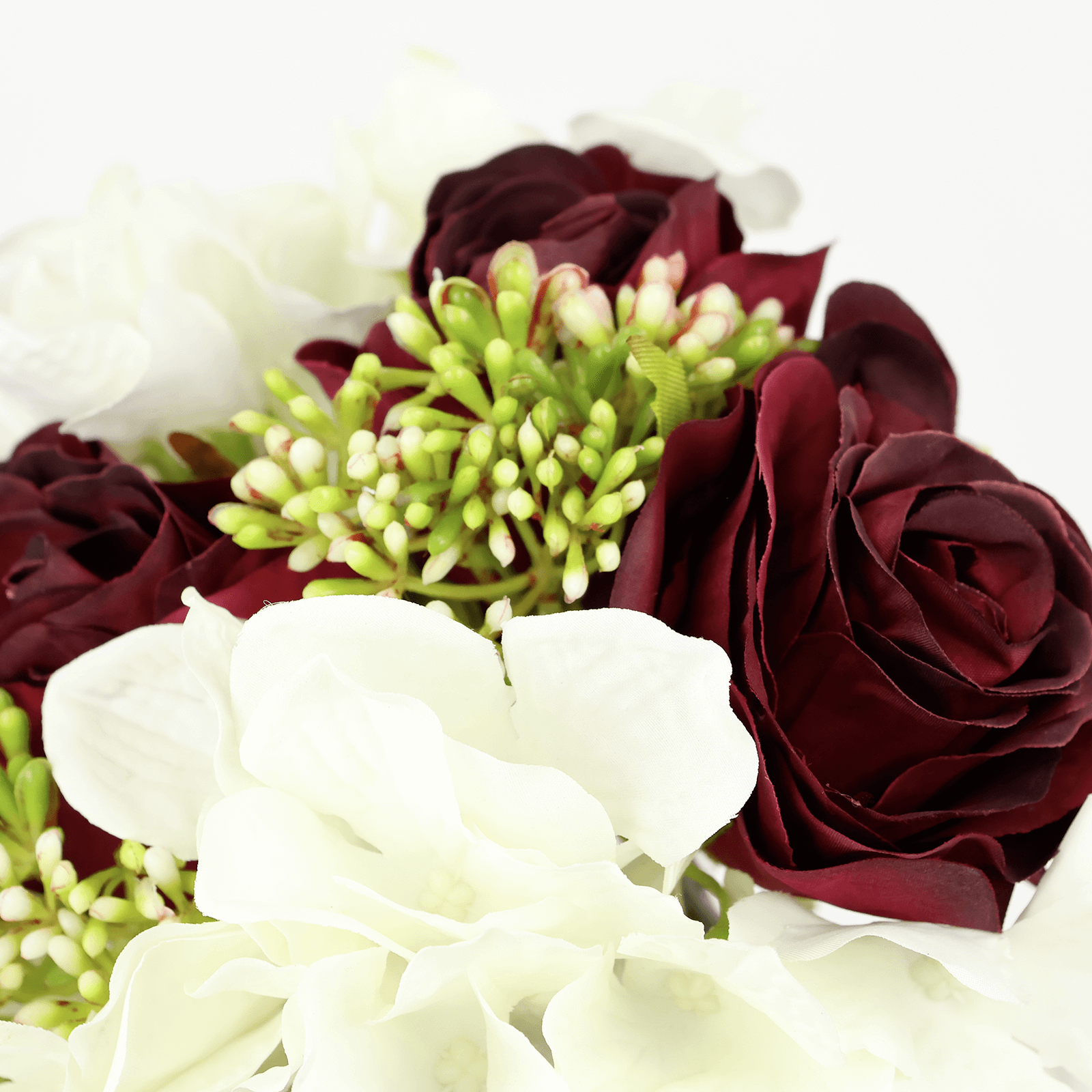 Künstlicher Rosen-Hortensienstrauß 28 cm - 4