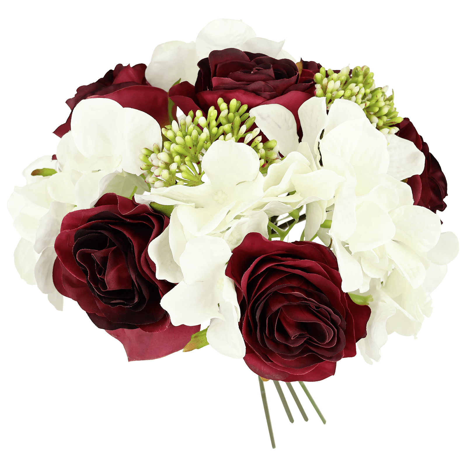 Künstlicher Rosen-Hortensienstrauß 28 cm - 1