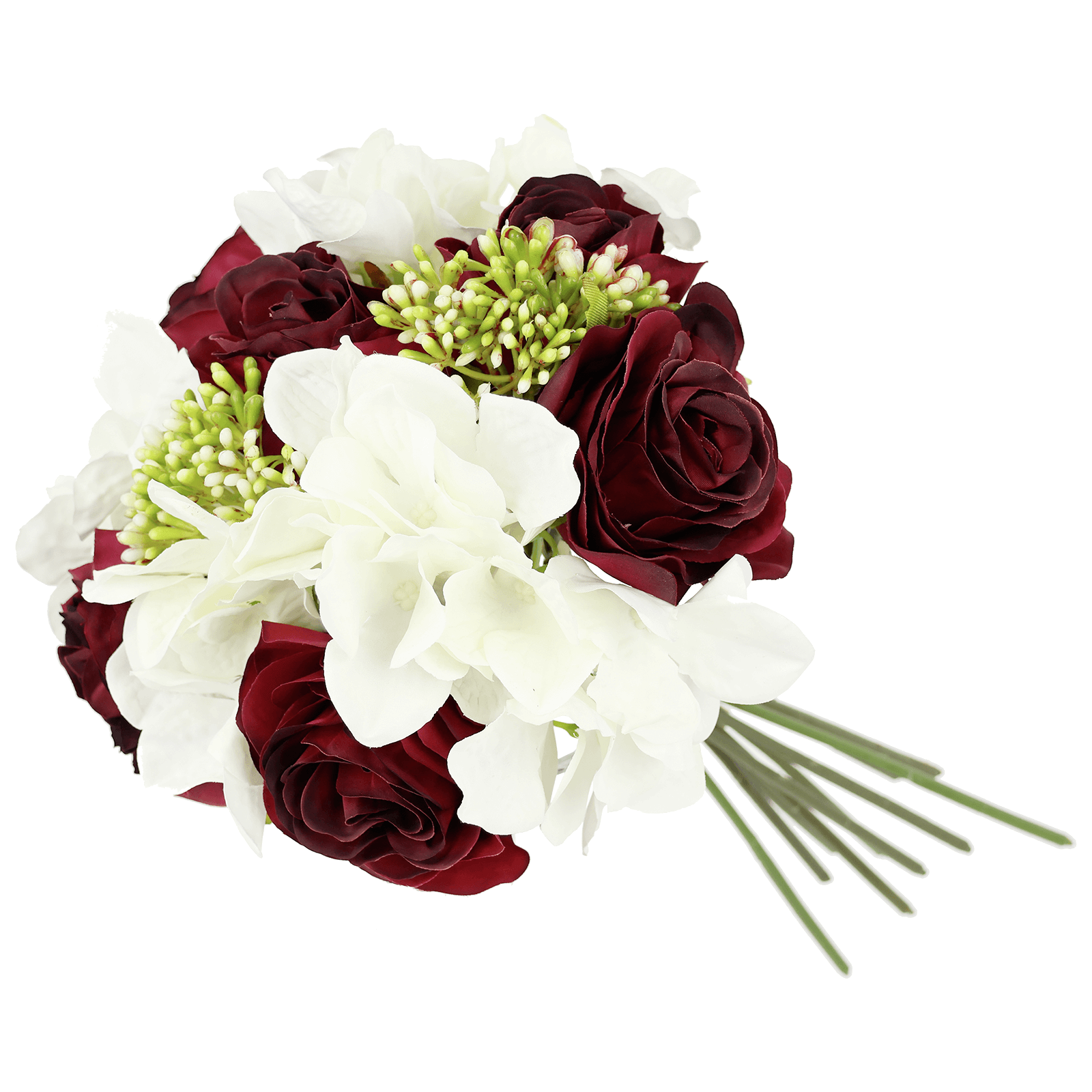 Künstlicher Rosen-Hortensienstrauß 28 cm - 3