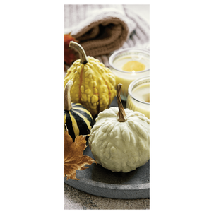 Banderola de tela ignífuga decoración calabaza 75 x 180 cm