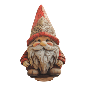 Expositor del amigo invisible "Tomte", madera 61 cm