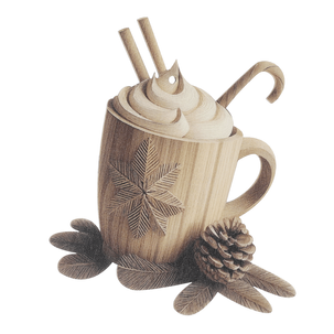 Présentoir "Hot chocolate", bois