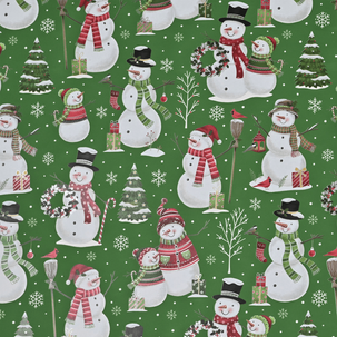 Papier cadeau Bonhomme de neige famille 50 cm, 50 m