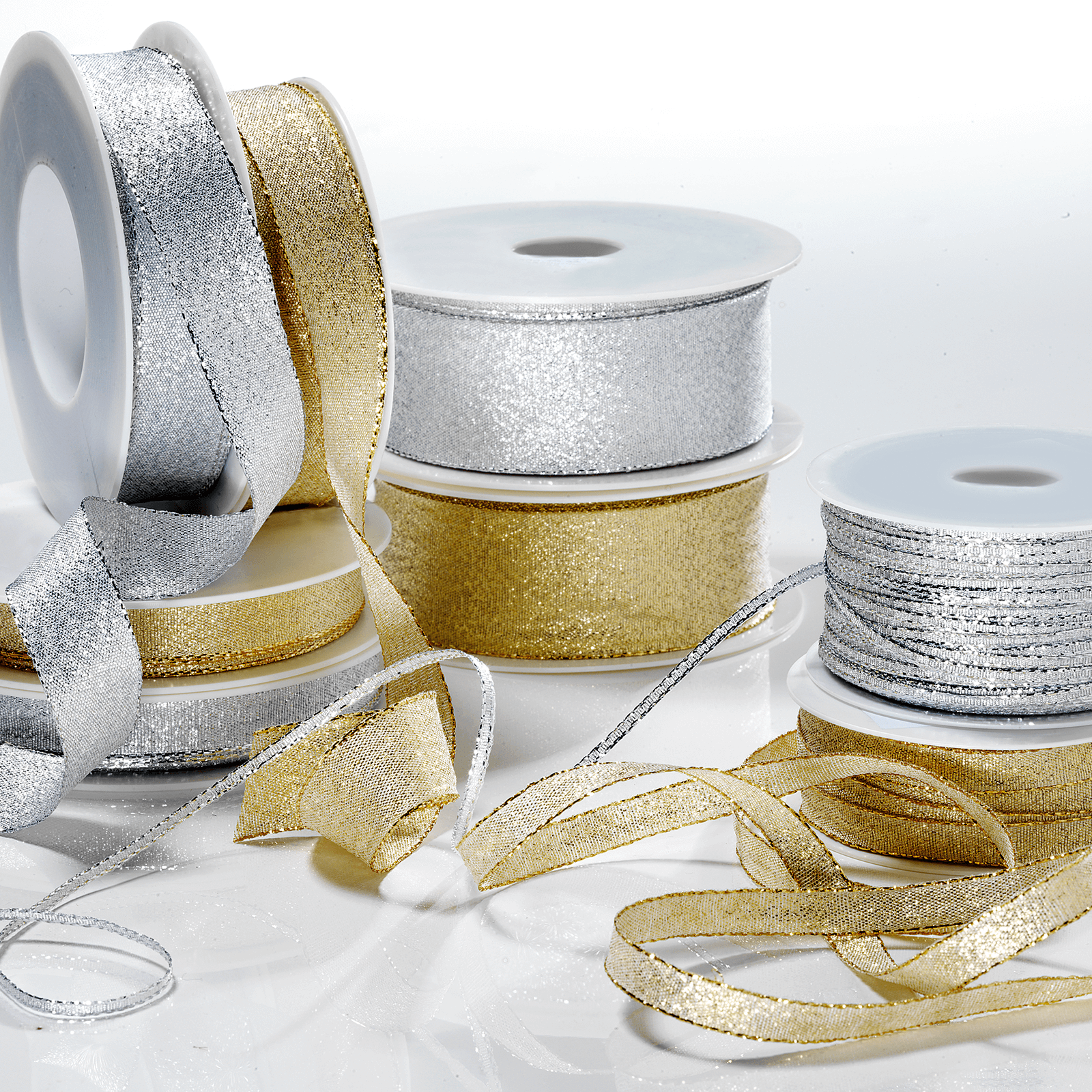 Geschenkband "Glamour" 60 mm x 20 m gold - 4