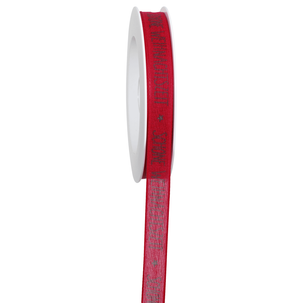 Fabric ribbon Beautiful Christmas time with sturdy edge 15 mm / 18 m