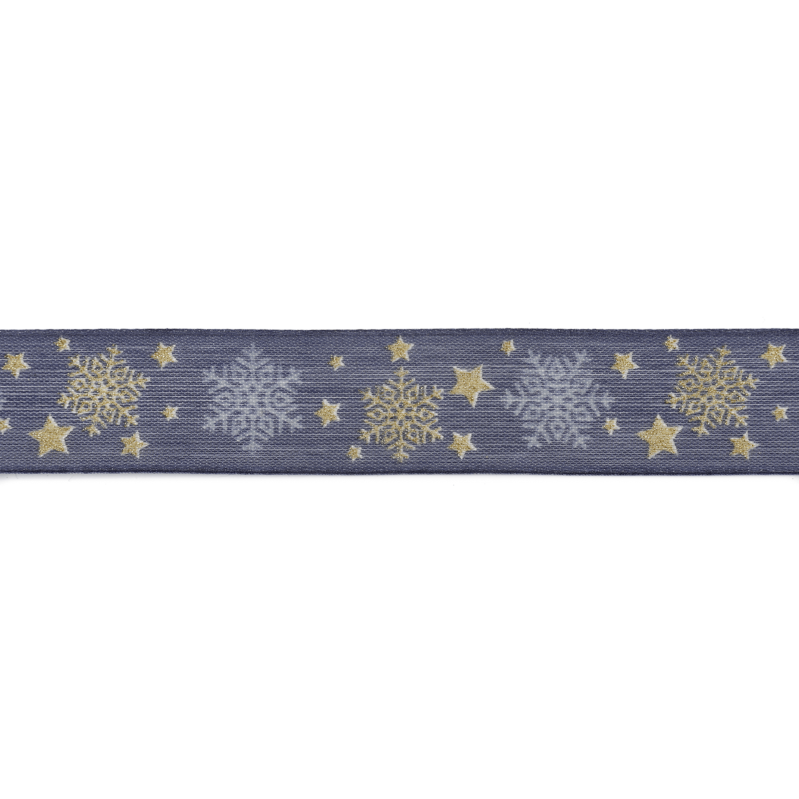 Ruban cadeau Cristaux de glace avec fil 25 mm / 18 m - 1