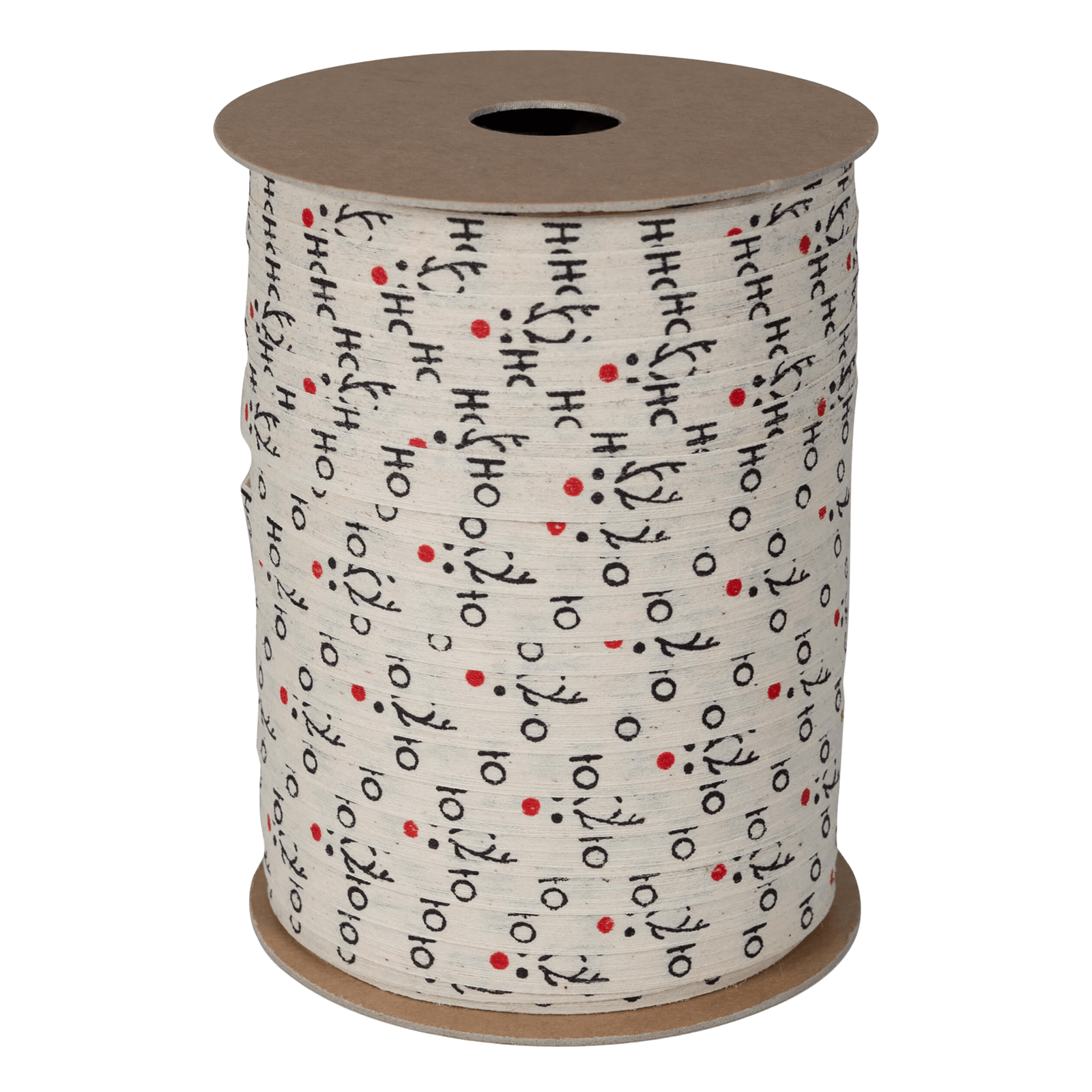 Umweltfreundliches Ringelband "HoHoHo" aus abbaubarem Material 10 mm 100 m creme - 0 Umweltfreundliches Ringelband "HoHoHo" aus abbaubarem Material 10 mm 100 m creme - 0