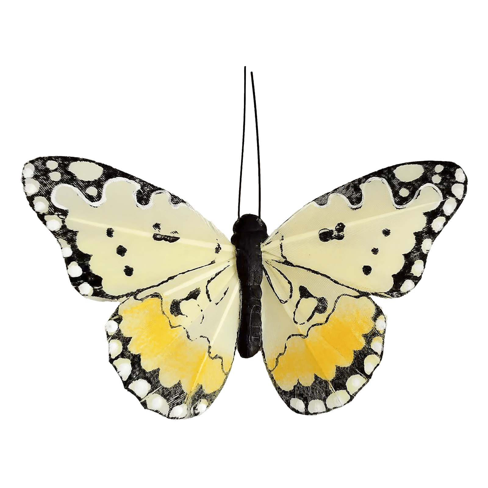 Mariposas decorativas azul - amarillo Juego de 6 piezas 10,5 cm - 3