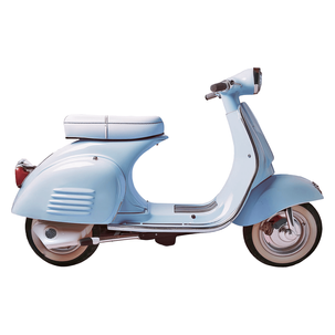 Vespa display light blue, 70 cm high with stand