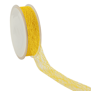 Decorative gift ribbon, honeycomb design, 25 mm x 20 m