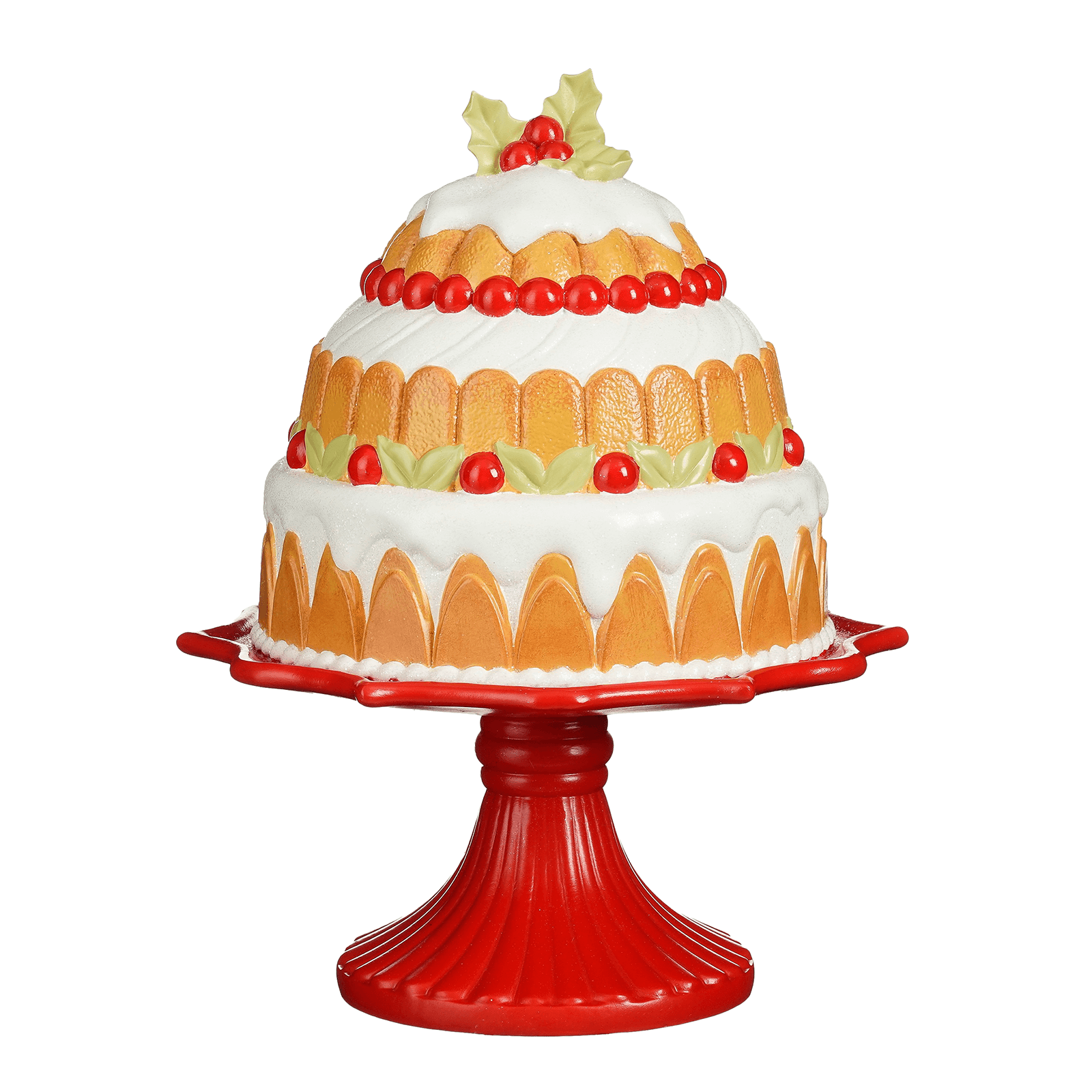 Pastel de plástico decorativo marrón - rojo - 0 Pastel de plástico decorativo marrón - rojo - 0