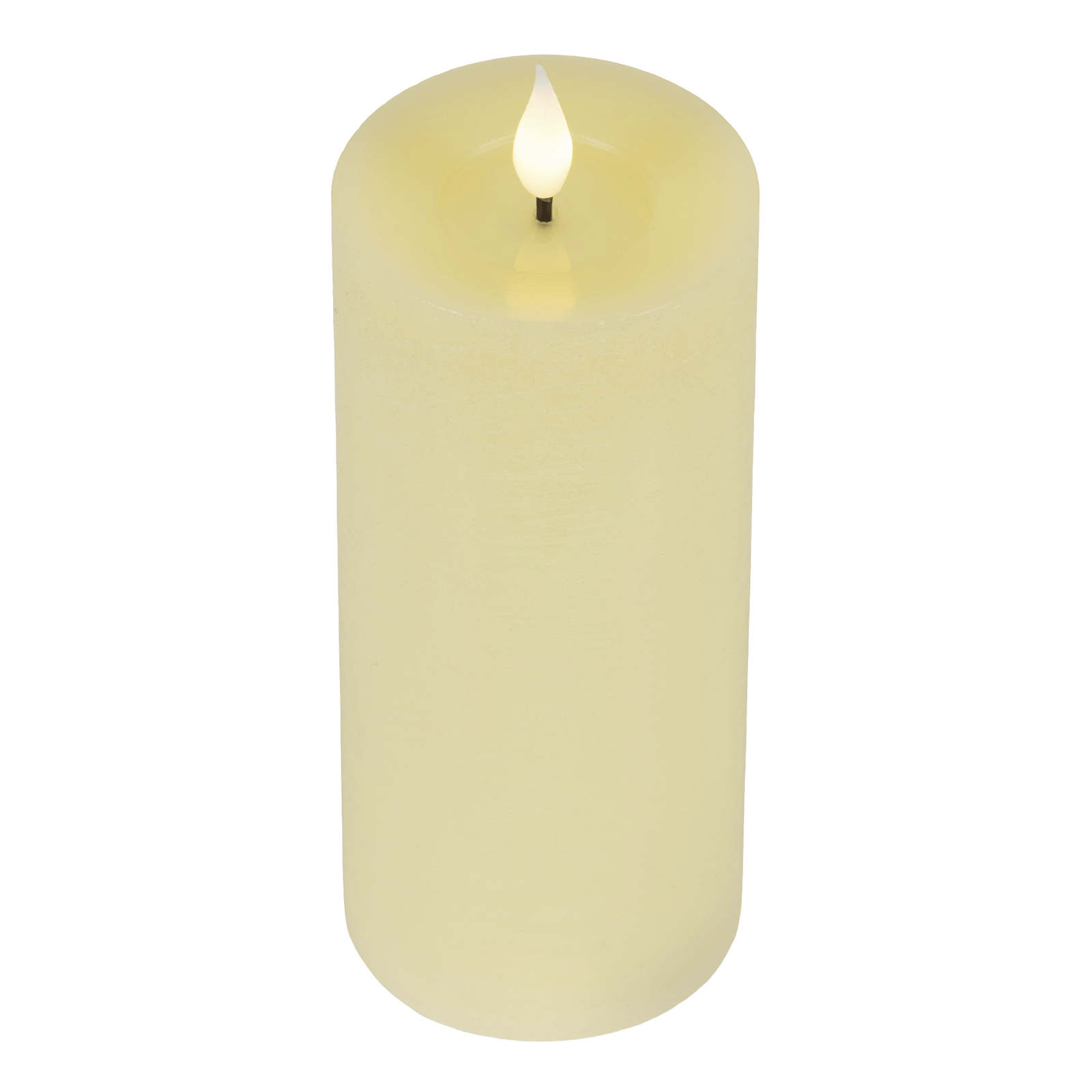 Bougie de cire LED blanche avec effet scintillant 20 x 7,5 cm - 1