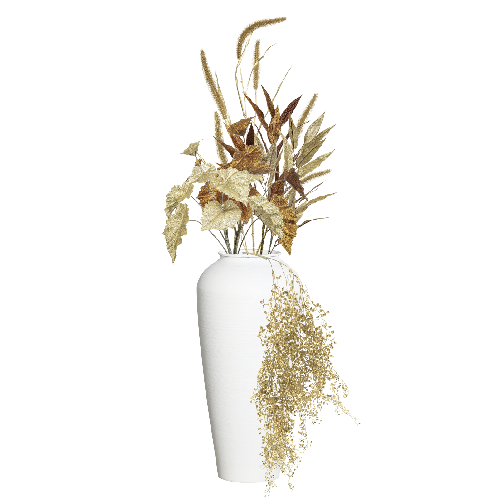 Lámpara artificial limpiador hierba 117 cm de plástico, dorado - 1 Lámpara artificial limpiador hierba 117 cm de plástico, dorado - 1