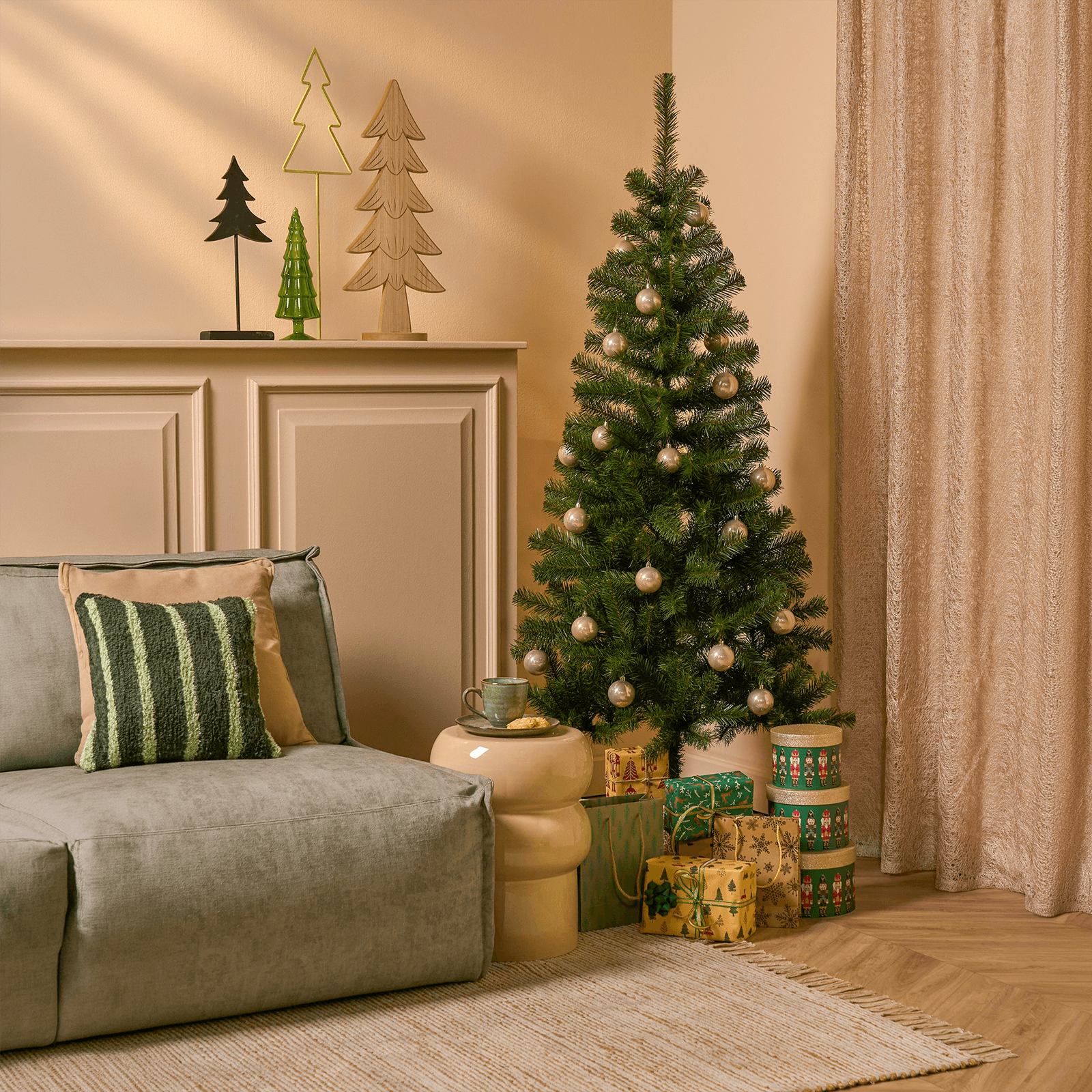 Sapin de Noël artificiel étroit de Luvi - 6