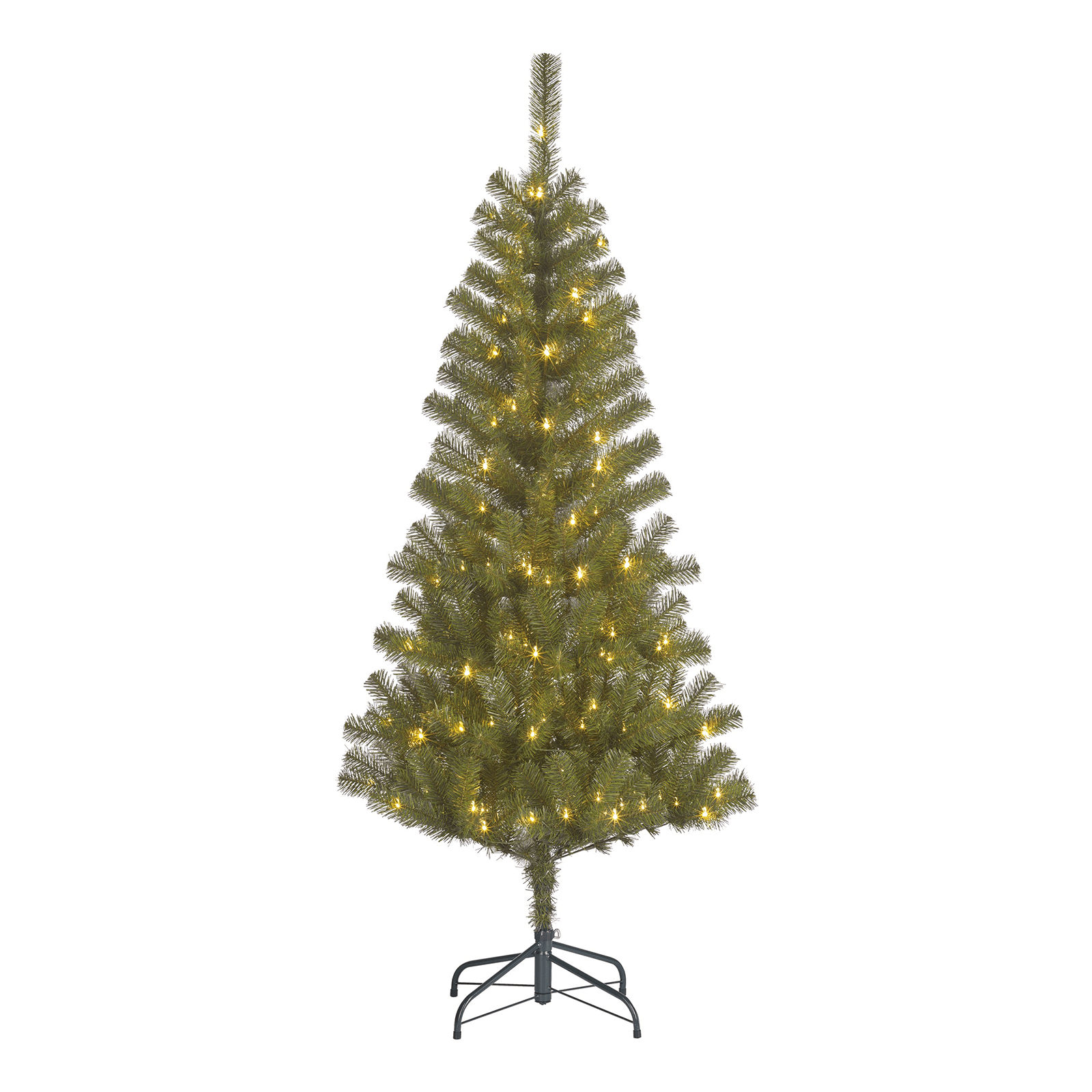 Sapin de Noël artificiel étroit en Luvi avec LED blanc chaud - 5