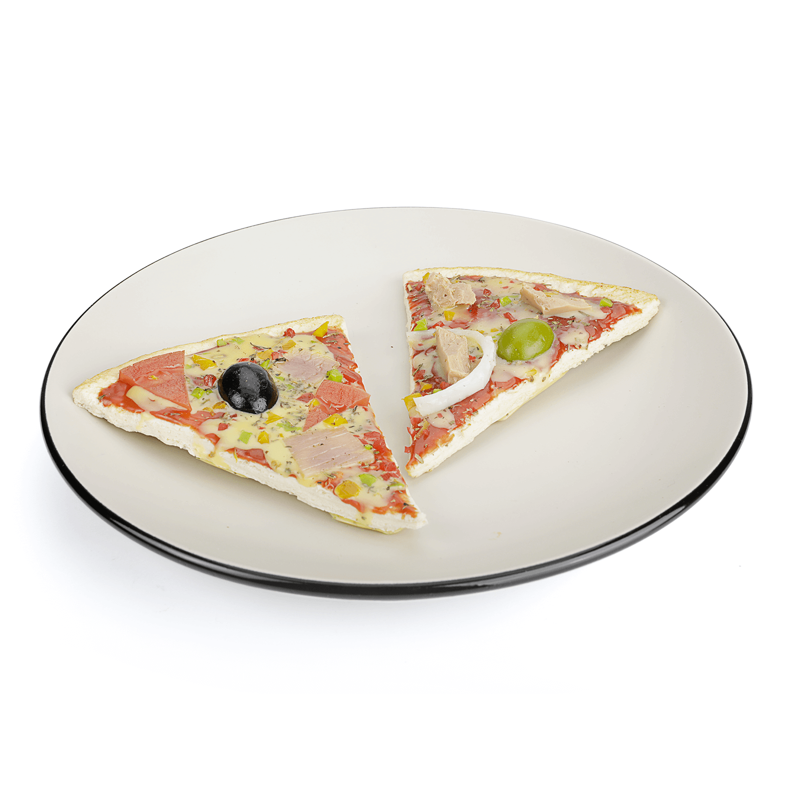 Jamón" porción de pizza 11 cm - 5 Jamón" porción de pizza 11 cm - 5