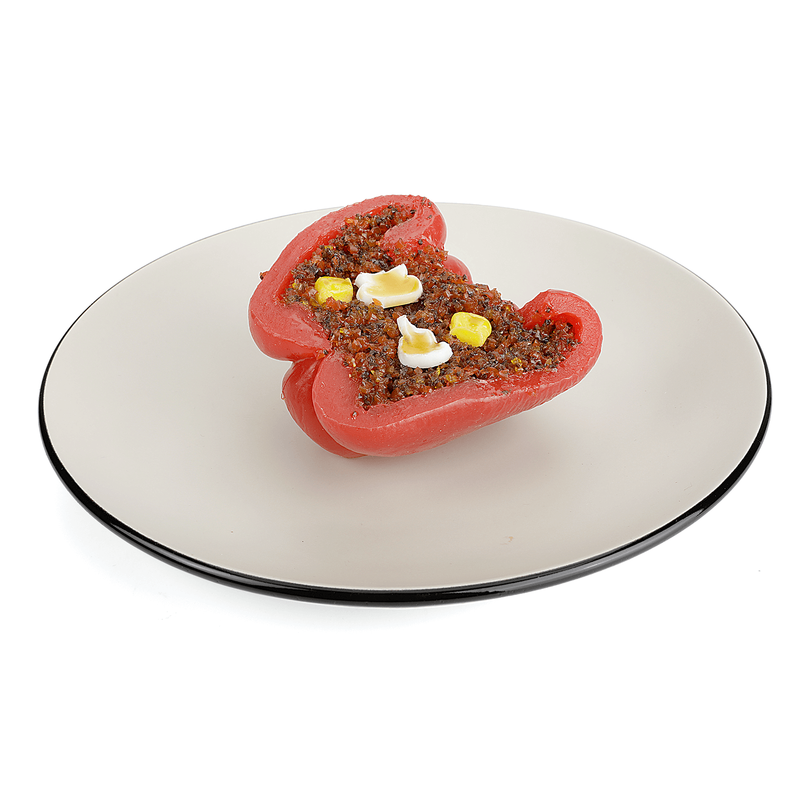 Gefüllte Paprika Attrappe 9,5 cm - 4 Gefüllte Paprika Attrappe 9,5 cm - 4