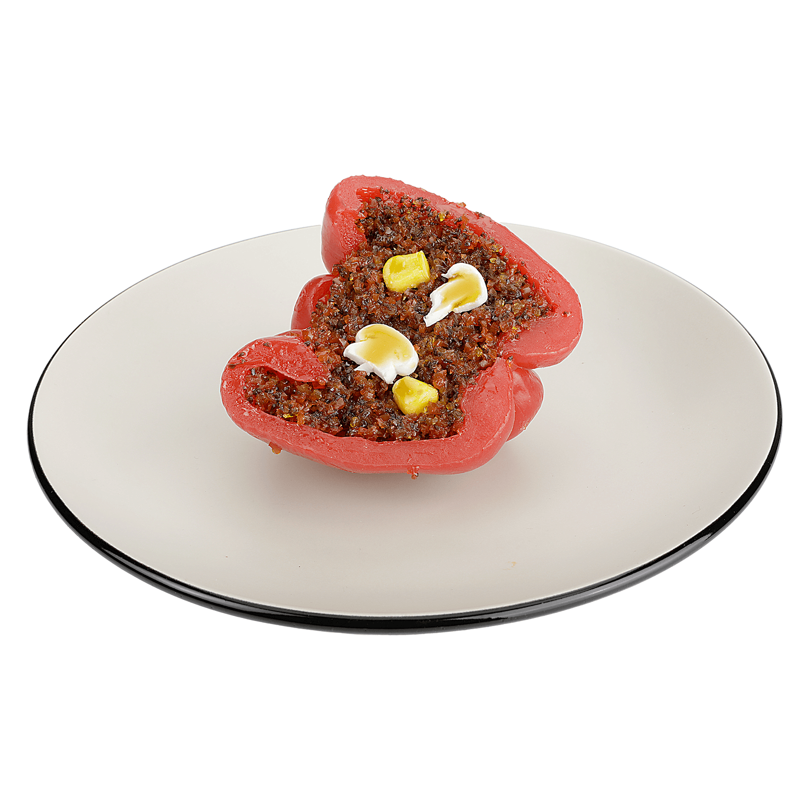 Gefüllte Paprika Attrappe 9,5 cm - 5 Gefüllte Paprika Attrappe 9,5 cm - 5