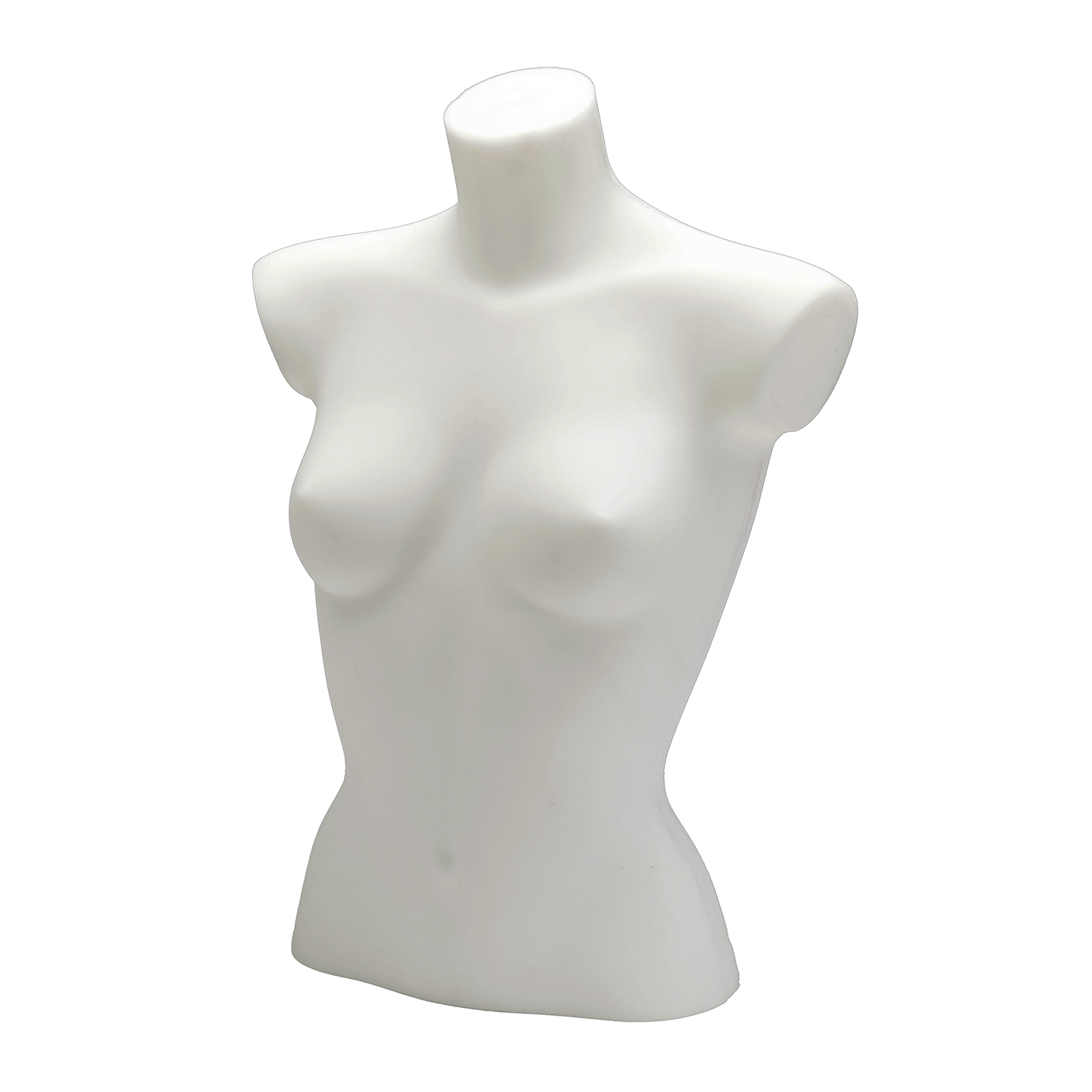 Torso de mujer de plástico, corto, 58 cm - 1 Torso de mujer de plástico, corto, 58 cm - 1