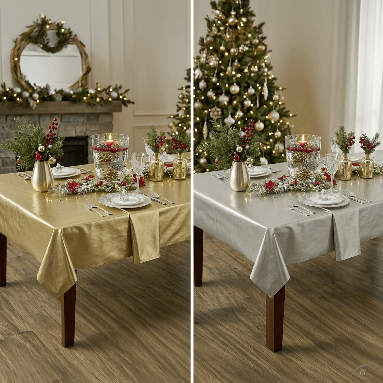 Abwaschbare Wachstuch-Tischdecke "Edler Glanz", 137 cm - 1 Abwaschbare Wachstuch-Tischdecke "Edler Glanz", 137 cm - 1